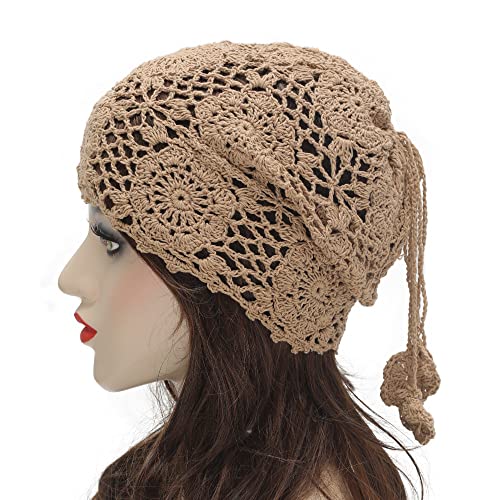 Cotton Crochet Slouchy Beanie Hat - Image 93