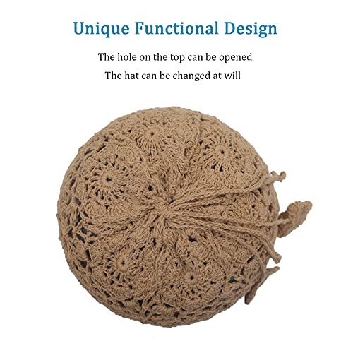 Cotton Crochet Slouchy Beanie Hat - Image 95