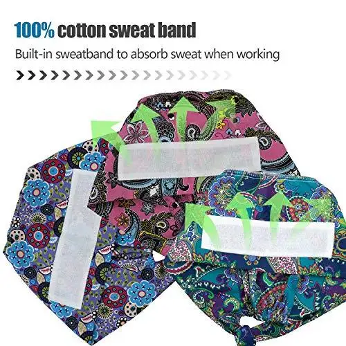 Cotton Headcovers Set with Buttons and Ribbon Ties - Image 3