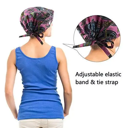Cotton Headcovers Set with Buttons and Ribbon Ties - Image 4