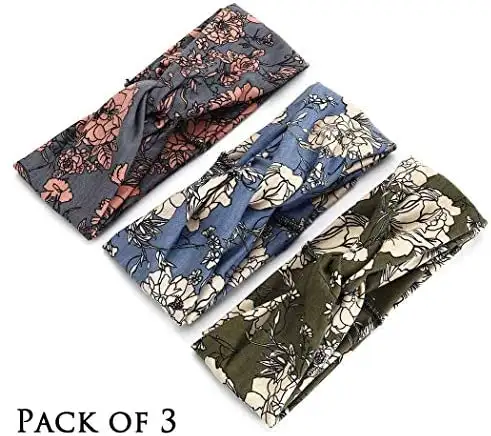Criss Cross Boho Headband  3pc Set - Image 3