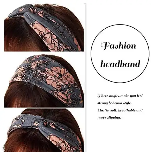 Criss Cross Boho Headband  3pc Set - Image 5