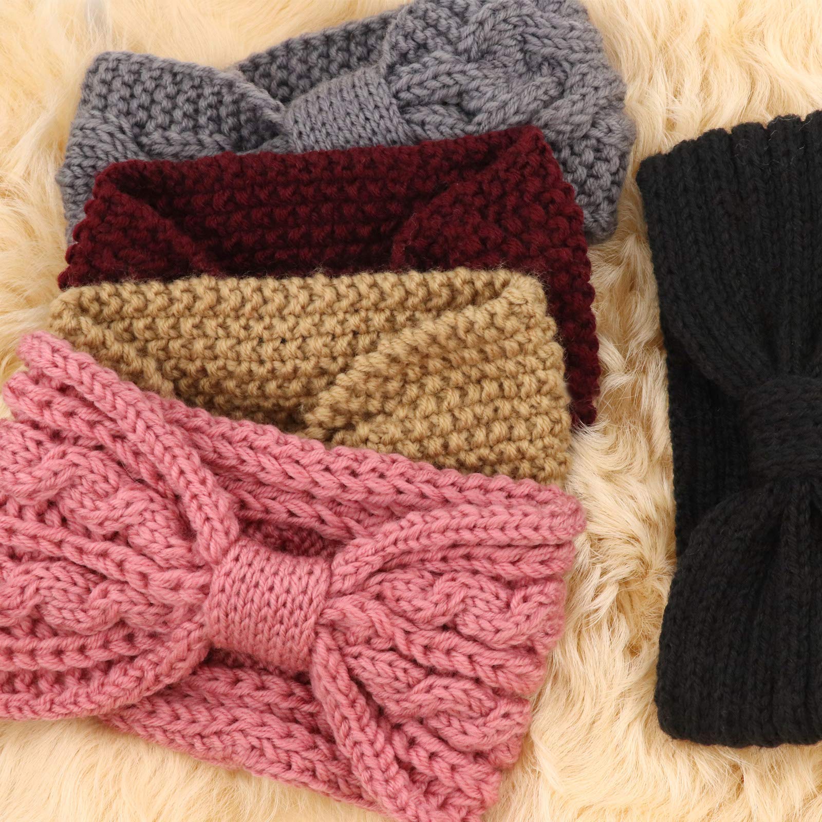 Crochet Ear Warmer Knit Headband - 6pcs - Image 4