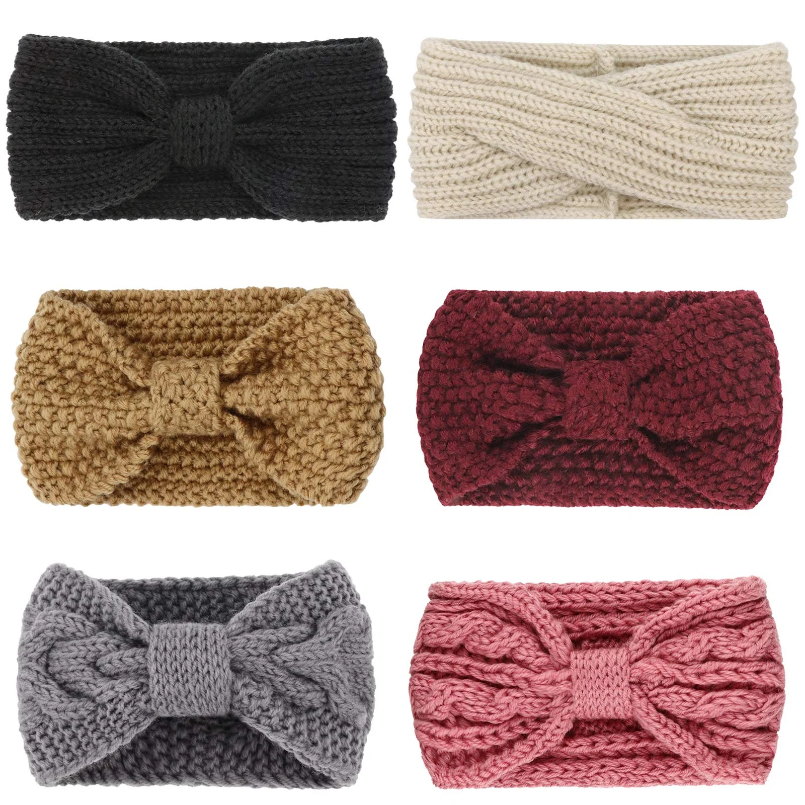 Crochet Ear Warmer Knit Headband - 6pcs - Image 5