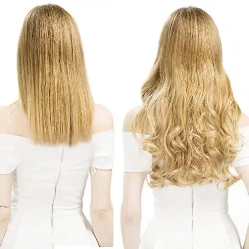 Curly 20 " Clip on Hair Extension Piece - Image 4