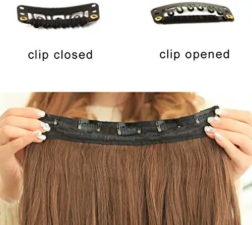 Curly 20 " Clip on Hair Extension Piece - Image 6
