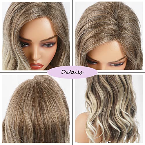 Curly blonde brown reverse ombre wig - Image 12