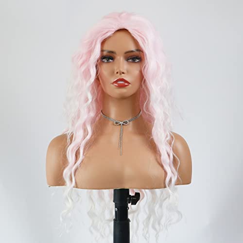Curly blonde brown reverse ombre wig - Image 33