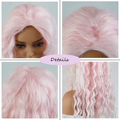 Curly blonde brown reverse ombre wig - Image 36