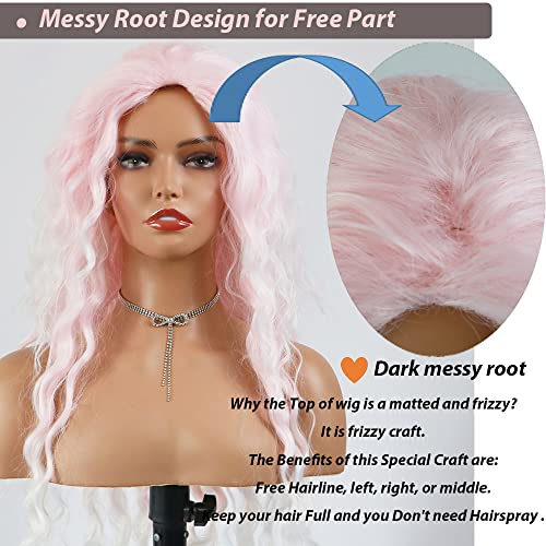 Curly blonde brown reverse ombre wig - Image 37
