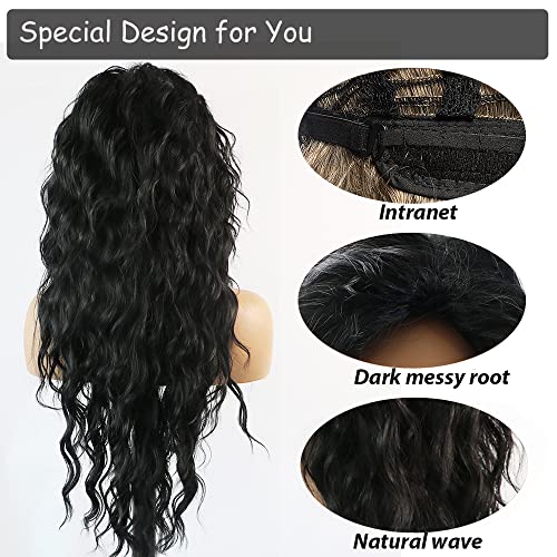 Curly blonde brown reverse ombre wig - Image 42