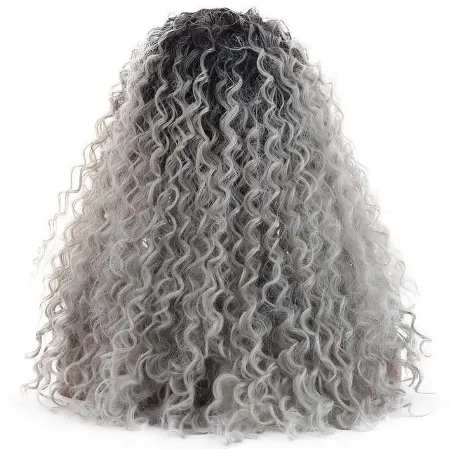 Curly Bohemian Natural Part 24'' Long  Synthetic 15*4.5 Swiss Lace Front Wig - Image 12