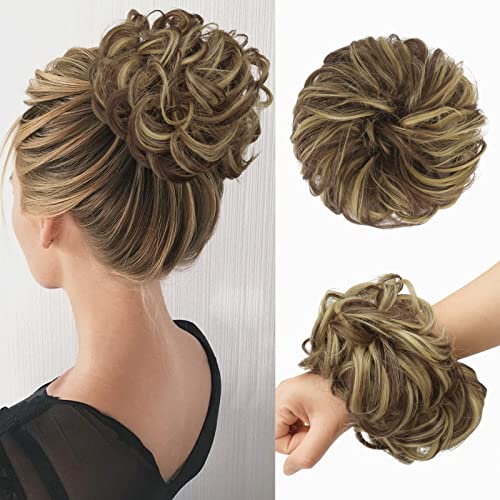 Curly Large Hair Bun Scrunchie Extension - Image 12