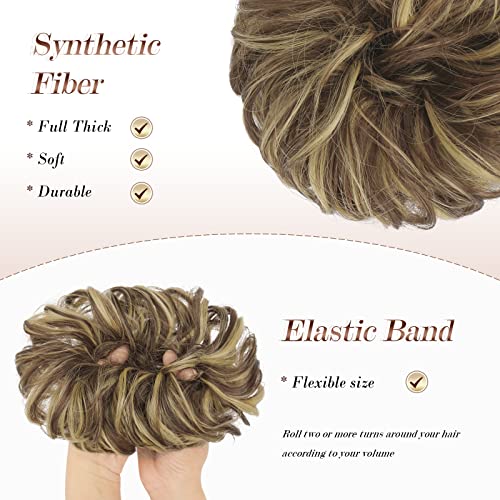 Curly Large Hair Bun Scrunchie Extension - Image 15