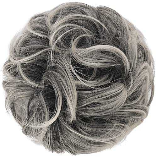 Curly Large Hair Bun Scrunchie Extension - Image 2