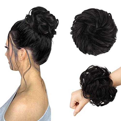 Curly Large Hair Bun Scrunchie Extension - Image 28
