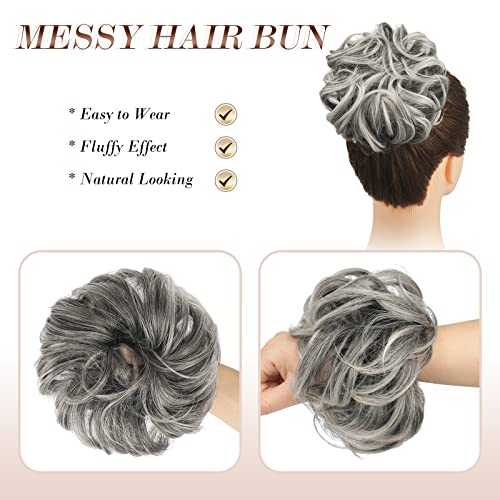 Curly Large Hair Bun Scrunchie Extension - Image 3