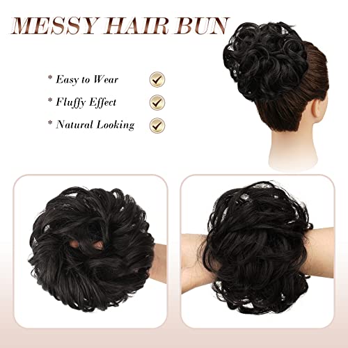 Curly Large Hair Bun Scrunchie Extension - Image 30