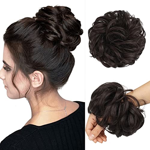 Curly Large Hair Bun Scrunchie Extension - Image 37