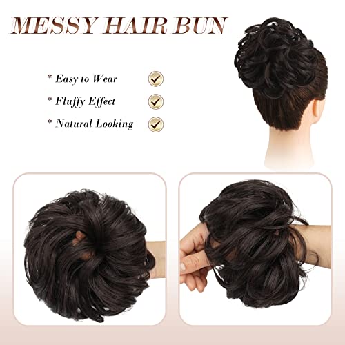 Curly Large Hair Bun Scrunchie Extension - Image 39