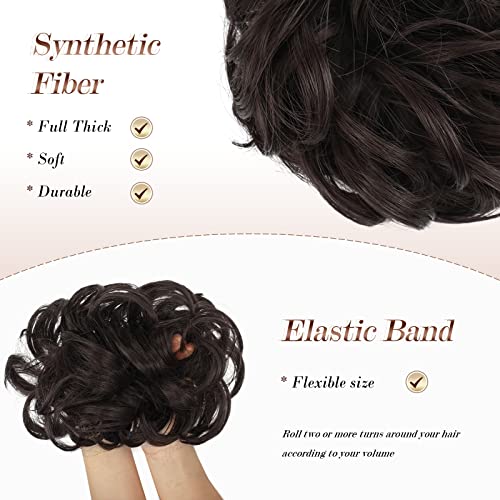 Curly Large Hair Bun Scrunchie Extension - Image 40