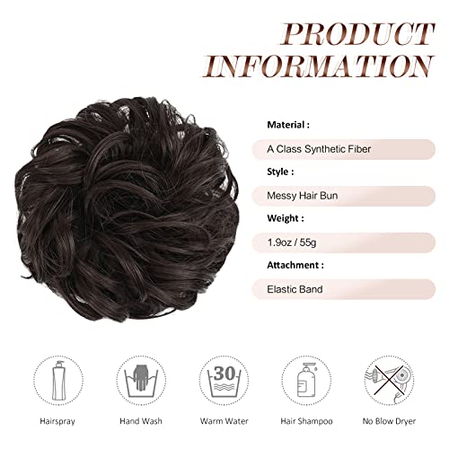 Curly Large Hair Bun Scrunchie Extension - Image 41