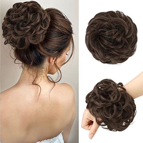 Curly Large Hair Bun Scrunchie Extension - Image 42