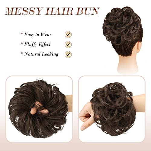 Curly Large Hair Bun Scrunchie Extension - Image 44