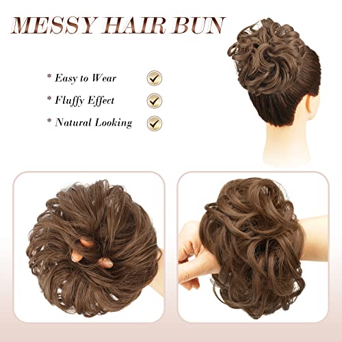 Curly Large Hair Bun Scrunchie Extension - Image 54