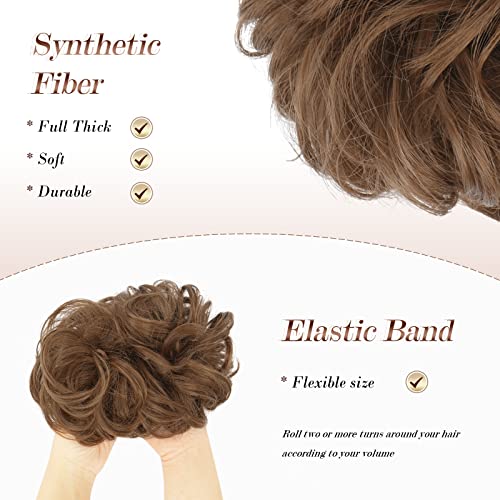 Curly Large Hair Bun Scrunchie Extension - Image 55