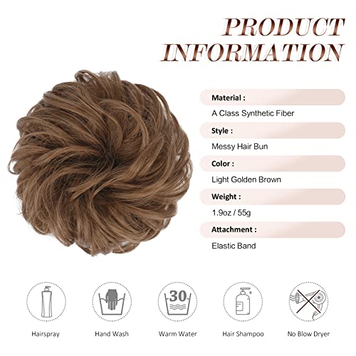 Curly Large Hair Bun Scrunchie Extension - Image 56
