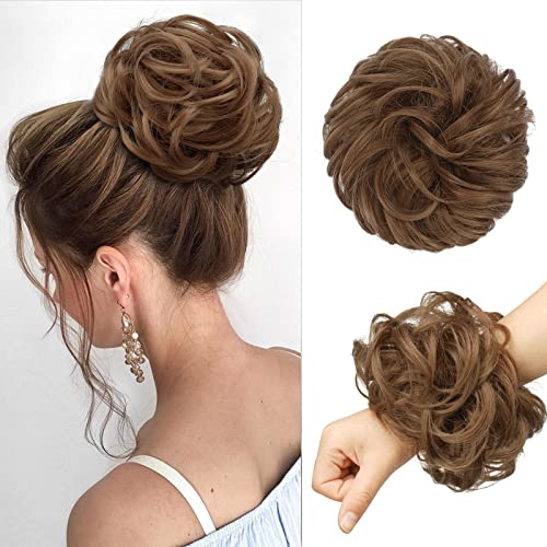 Curly Large Hair Bun Scrunchie Extension - Image 57