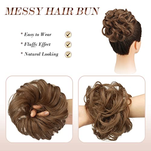 Curly Large Hair Bun Scrunchie Extension - Image 59