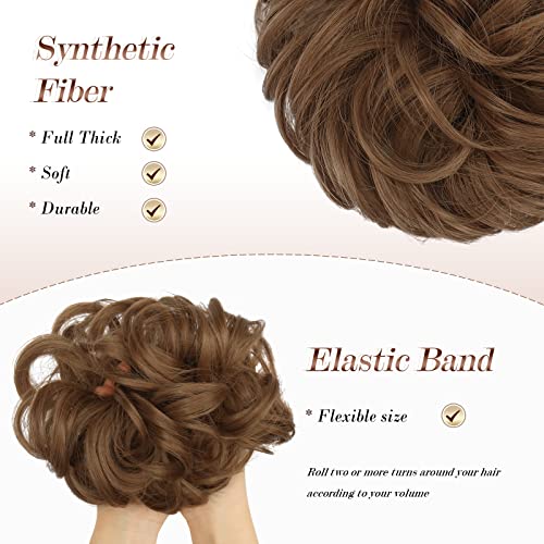 Curly Large Hair Bun Scrunchie Extension - Image 60