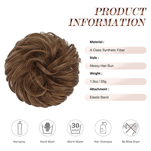 Curly Large Hair Bun Scrunchie Extension - Image 61
