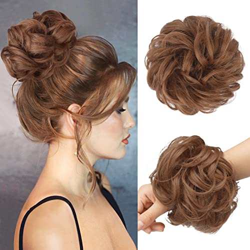 Curly Large Hair Bun Scrunchie Extension - Image 62