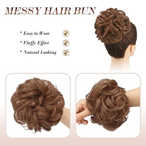 Curly Large Hair Bun Scrunchie Extension - Image 64