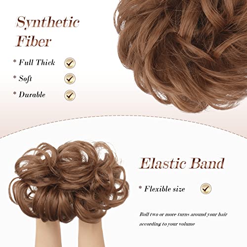 Curly Large Hair Bun Scrunchie Extension - Image 65