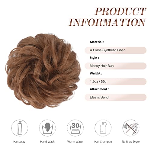 Curly Large Hair Bun Scrunchie Extension - Image 66