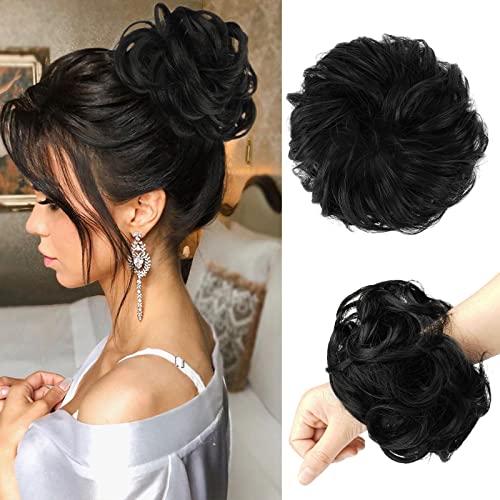 Curly Large Hair Bun Scrunchie Extension - Image 7