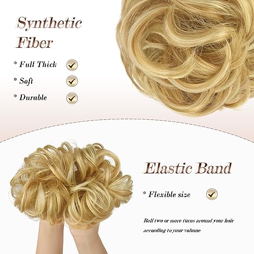 Curly Large Hair Bun Scrunchie Extension - Image 70