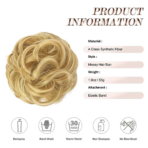 Curly Large Hair Bun Scrunchie Extension - Image 71