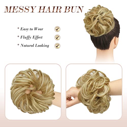 Curly Large Hair Bun Scrunchie Extension - Image 74