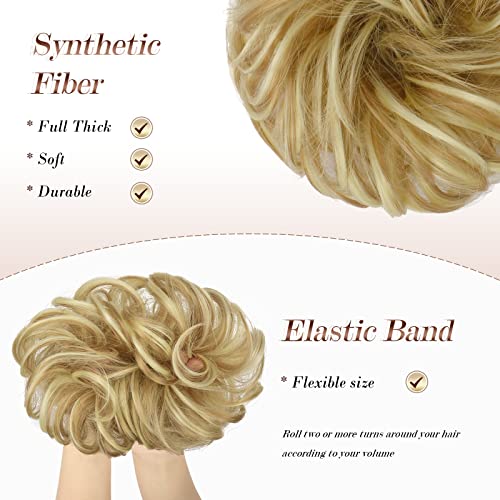 Curly Large Hair Bun Scrunchie Extension - Image 75