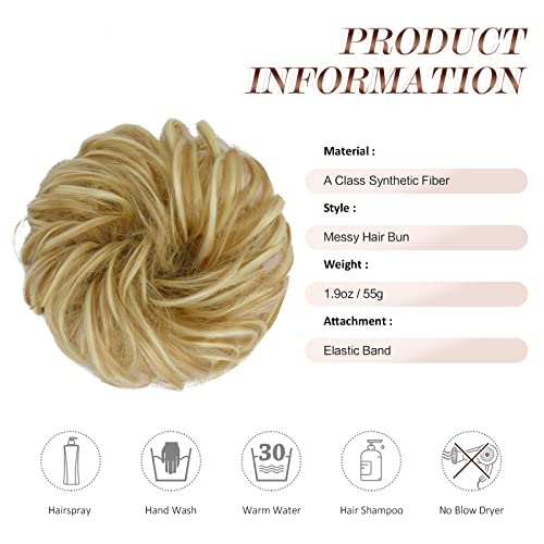 Curly Large Hair Bun Scrunchie Extension - Image 76