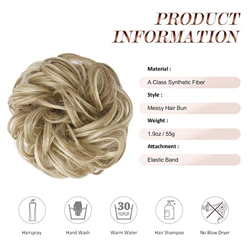 Curly Large Hair Bun Scrunchie Extension - Image 86