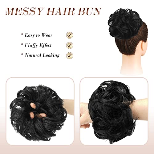 Curly Large Hair Bun Scrunchie Extension - Image 9
