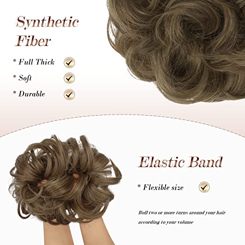 Curly Large Hair Bun Scrunchie Extension - Image 95