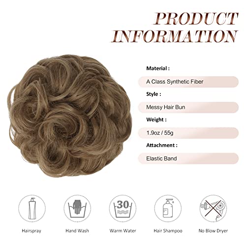 Curly Large Hair Bun Scrunchie Extension - Image 96