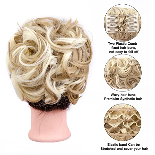 Curly Messy Bun Chignon - Image 11